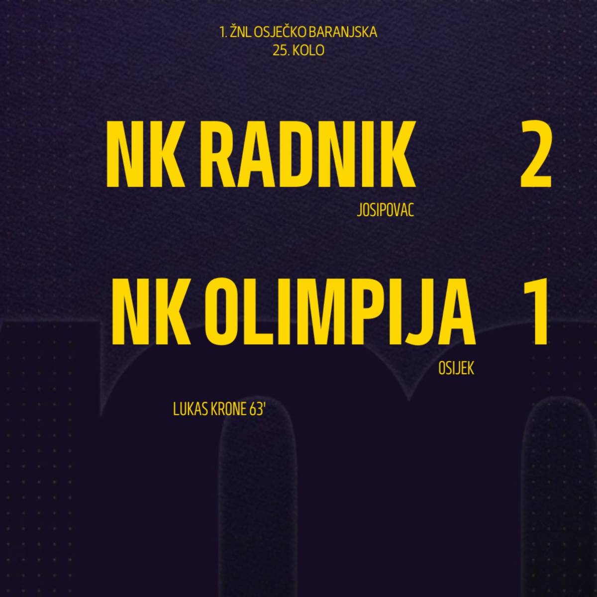 NK Radnik- NK Olimpija 2:1